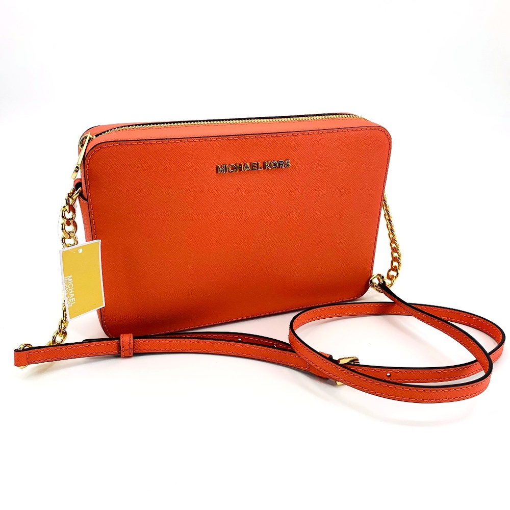 Michael Kors Jet Set Leather Large Crossbody Bag - Picture 7 of 8